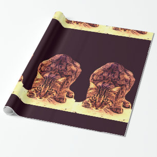 PAPEL DE PRESENTE WILD CAT KITTEN