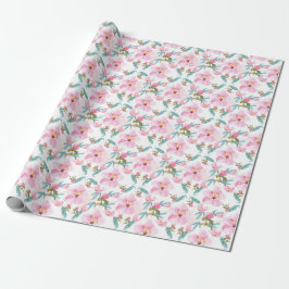 Papel De Presente Wild cherry blossom blooming garden