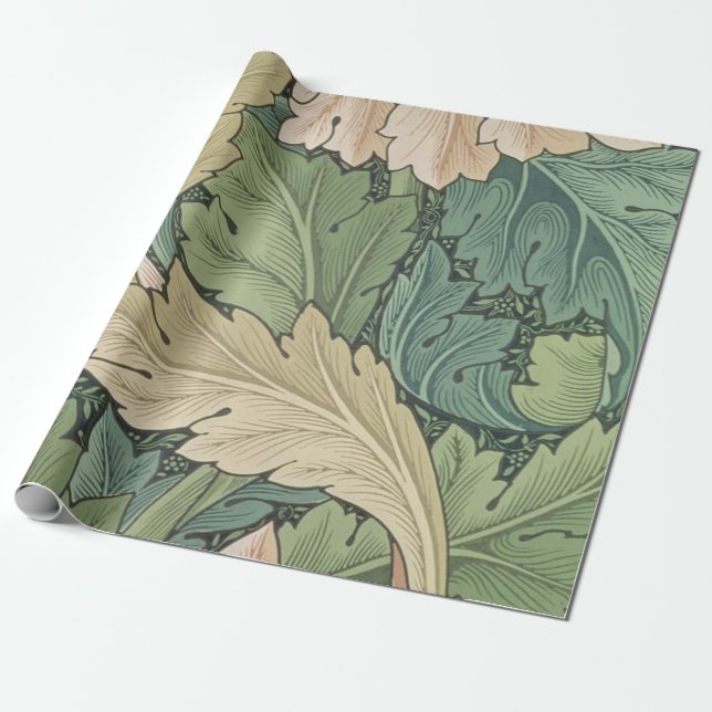 Papel De Presente William Morris Acanthus (Desenrolado)