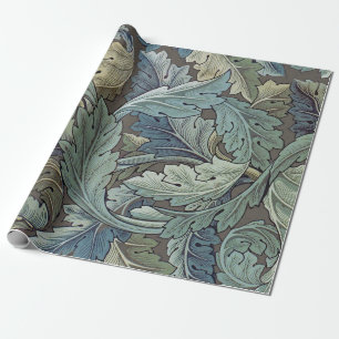 Papel De Presente William Morris Acanthus Sage Flor de Floral Botâni