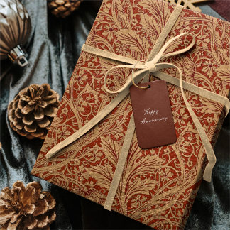 Papel De Presente William Morris Arcadia Floral Garden Flower