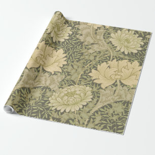 Papel De Presente William Morris Chrysantemum Soft Floral Design