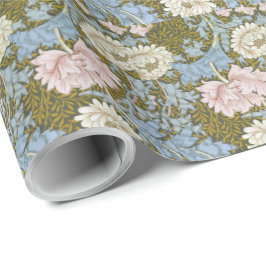 Papel De Presente William Morris Chrysanthemum Floral Pattern Folia