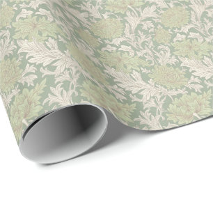 Papel De Presente William Morris Chrysanthemum Pattern Wrapping Pape