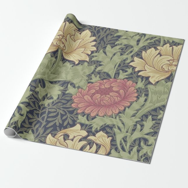 Papel De Presente William Morris Cray (Desenrolado)