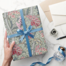 William Morris Cray Vintage Floral Rosa Verde