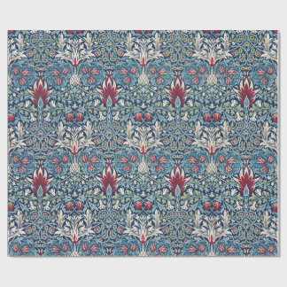 Papel De Presente William Morris FLORAL BLUE Wraping Paper