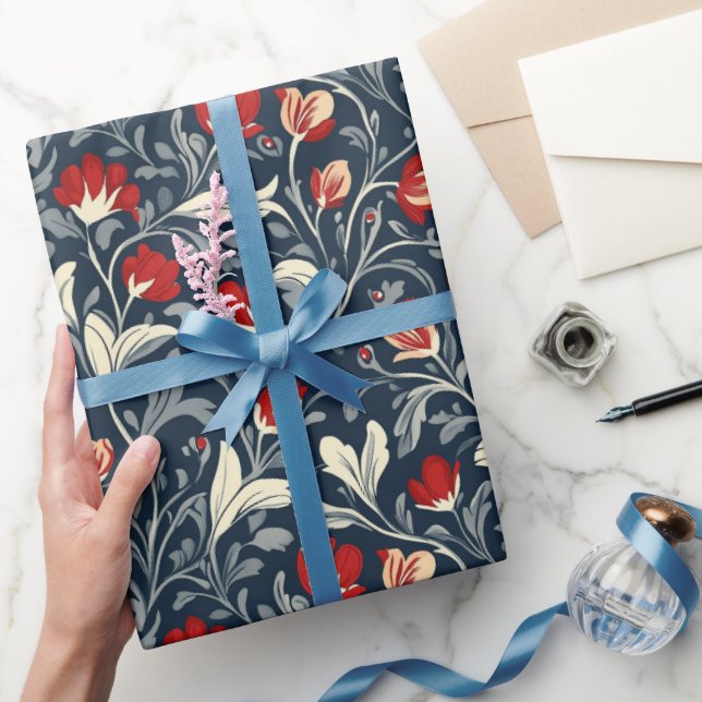 Papel De Presente William Morris Floral Pattern (Presentear)
