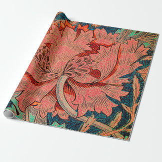 Papel De Presente William Morris FLOWERS, PRESENTE, ARRASTANDO