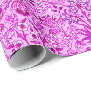 Papel De Presente William Morris Hyacinth Impressão, Lavanda e Viole