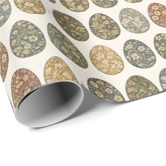 Papel De Presente William Morris Inspired Botanical Easter Egg 