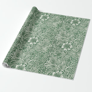 Papel De Presente william morris marigold verde floral flor