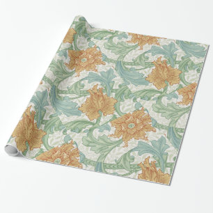 Papel De Presente William Morris Solteiro Stem Floral Patterno