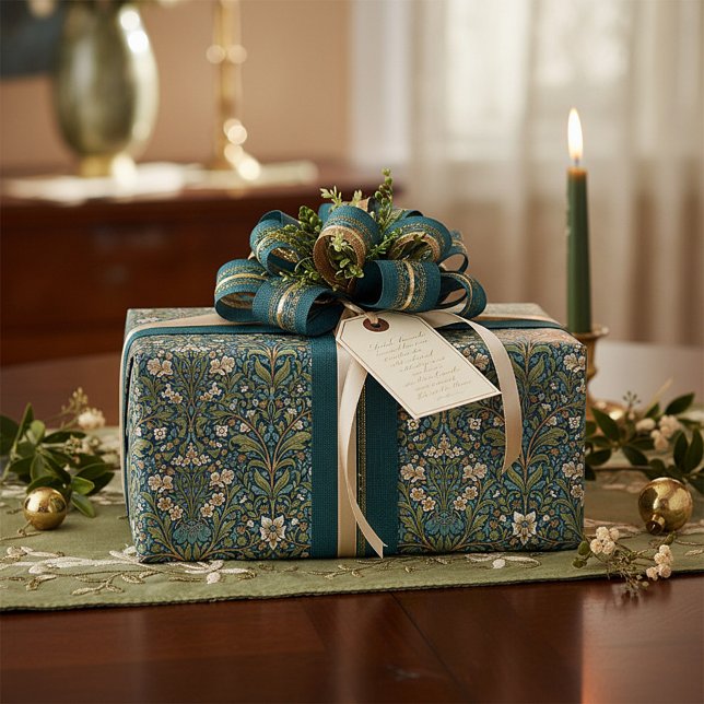 Papel De Presente William Morris style floral pattern (Criador carregado)