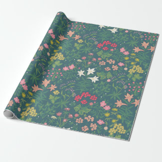 Papel De Presente William Morris Style Primavera Garden Padrão Flora