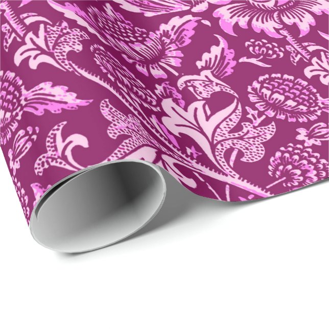 Papel De Presente William Morris Sunflower, Ametist Purple (Ponta do rolo)
