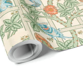 Papel De Presente William Morris Trellis Victorian Wallpaper