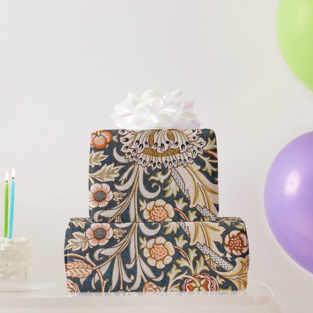 Papel De Presente William Morris Trent Garden Flower Pattern Classic (Presentes para festas)