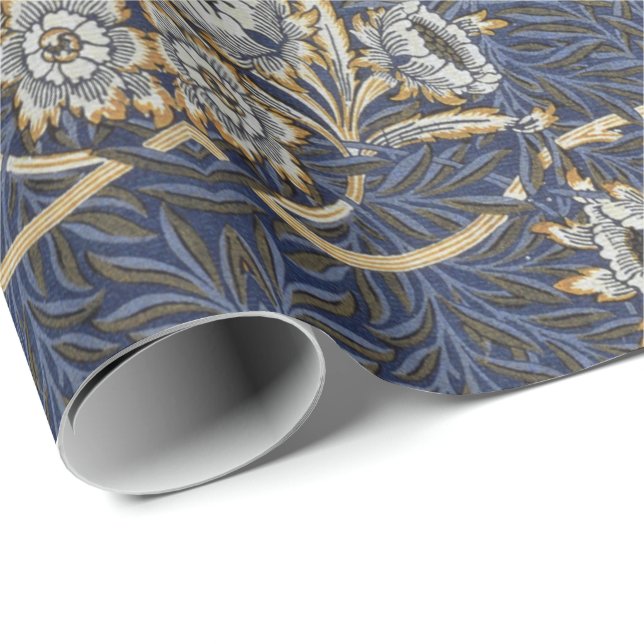 Papel De Presente William Morris Tulip e Willow Floral (Ponta do rolo)