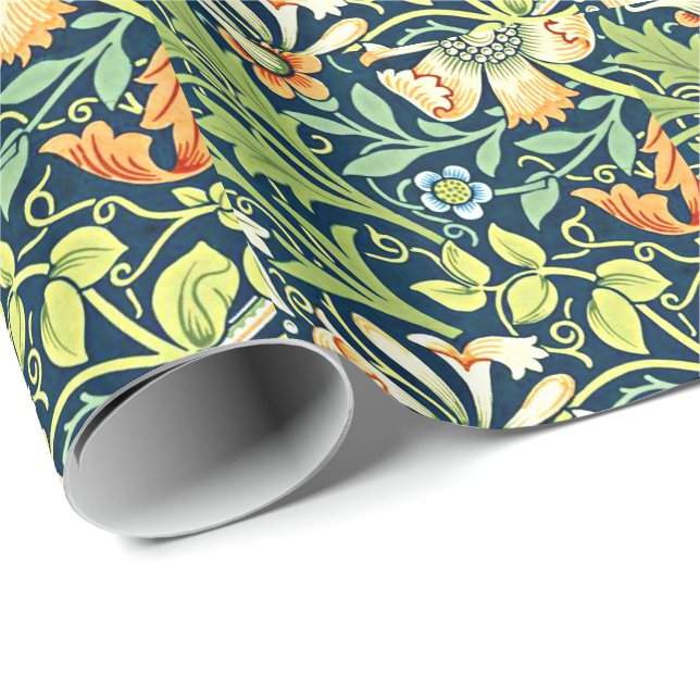 Papel De Presente William Morris vintage, Compton Wrapping P (Ponta do rolo)