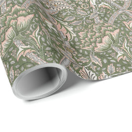 Papel De Presente William Morris Vintage Windrush Flowers Foliage