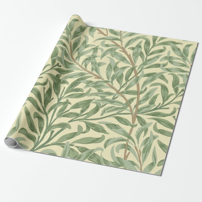 Papel De Presente William Morris Willow Bough (Desenrolado)