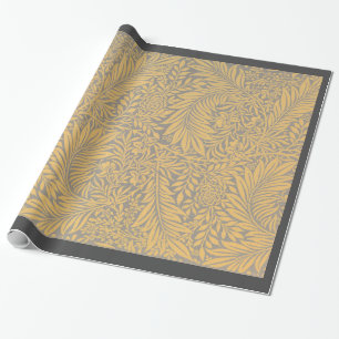 Papel De Presente William Morris YELLOF PATTERN GIFT WRAP