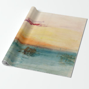 Papel De Presente William Turner - A laguna perto de Veneza no Sunse