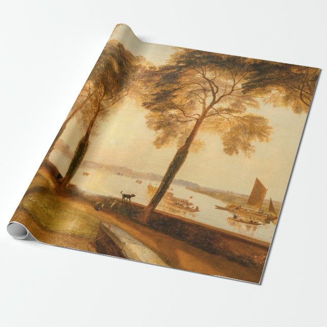 Papel De Presente William Turner - Terrace Mortlake (Desenrolado)