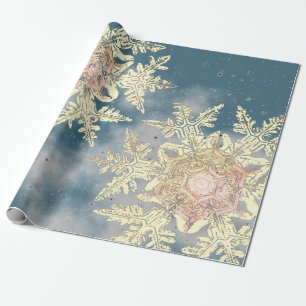 PAPEL DE PRESENTE WILSON BENTLEY SNOWFLAKE DESIGN CHRISTMAS