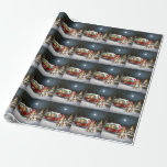 Papel De Presente Winter Beagle Caravan Christmas Adventure<br><div class="desc">Adotar a magia de uma noite de inverno nevada enquanto uma caravana desliza graciosamente através da paisagem iluminada pela lua. A beleza serena da neve escutadora e o brilho encantador da lua criam uma cena cativante,  prometendo uma aventura inesquecível de Natal cheia de calor,  alegria e memórias queridas.</div>