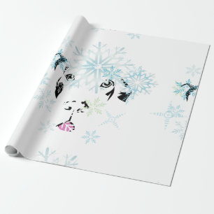 Papel De Presente Winter Great Dane