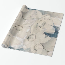 Papel De Presente Winter Magnolia