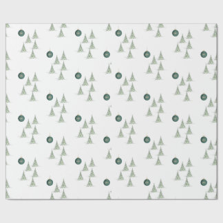 Papel De Presente Winter Pines Gift Wrap