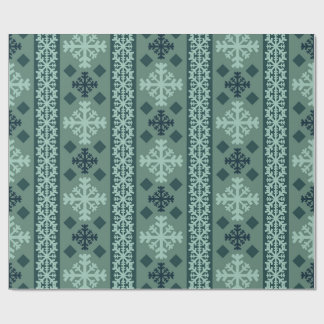 Papel De Presente Winter Snowflakes Nordic Wrapping Paper