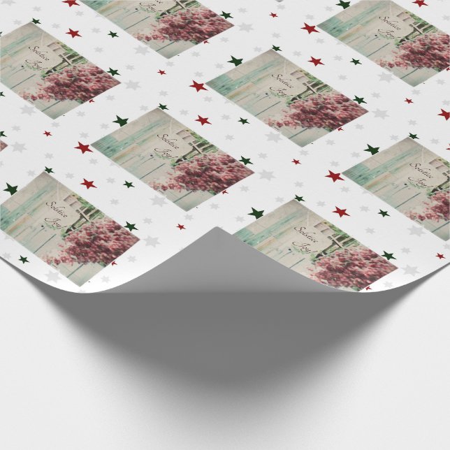 Papel De Presente Winter Solstice Joy Dezembro Berries (Ponta)