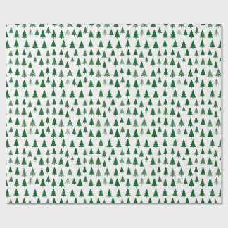 Papel De Presente Winter Trees Wrapping Paper