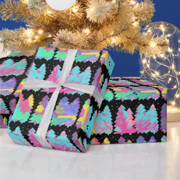 Papel De Presente Winter Trees Wrapping Paper