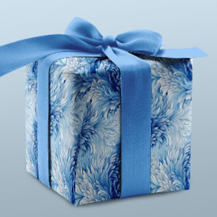 Papel De Presente Winter Wonderland Blue Frosty