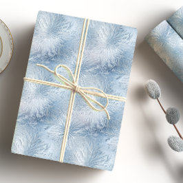 Papel De Presente Winter Wonderland Blue Frosty