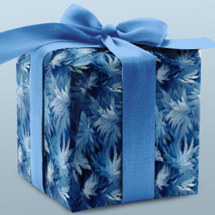 Papel De Presente Winter Wonderland Blue Frosty