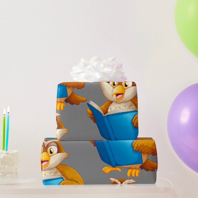 Papel De Presente Wise Old Owl (Criador carregado)