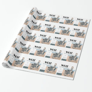 Papel De Presente Wolf Motorcycle Wrapper Paper