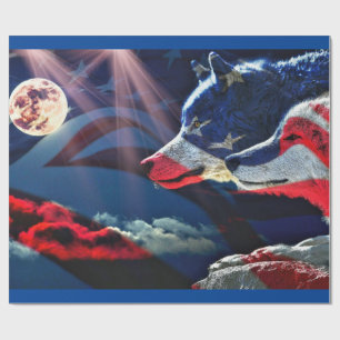 Papel De Presente Wolf Wolves Full Moon