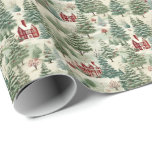 Papel De Presente Woodland Rusland Country Christmas Cozy Cozy<br><div class="desc">Enrole seus presentes no encanto acolhedor do nosso papel de enfeite de Natal da Woodland Rustic Country. Este delicioso papel de embrulho apresenta uma cena clássica do país com paisagens de neve, celeiros rústicos e árvores cada vez verdes, evocando o calor e a alegria da época de férias. Com seu...</div>