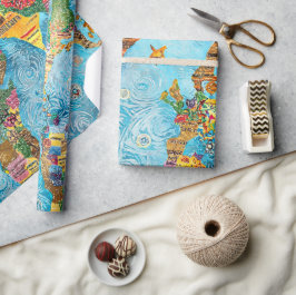 Papel De Presente World Map 