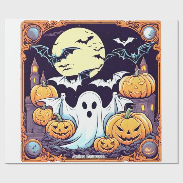Papel De Presente Wow Halloween Thrill (Aberto)