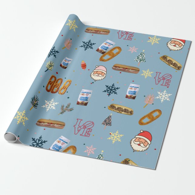 Papel De Presente Wraping Paper-A Philly Natal Story (Desenrolado)