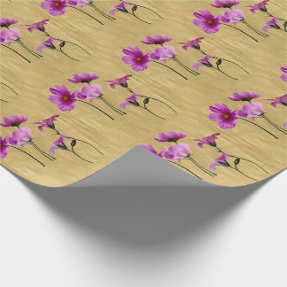 Papel De Presente Wraping Paper Flowers
