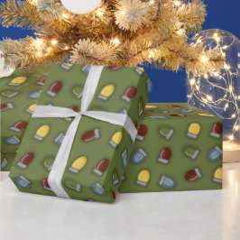 Papel De Presente Wrappi Natal com cor branca